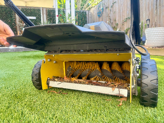 Educational facility lawn care bundle 402W with sweeper and essential accessories