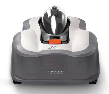 Robotic Lawn Fower NovaBot N2000 from behind