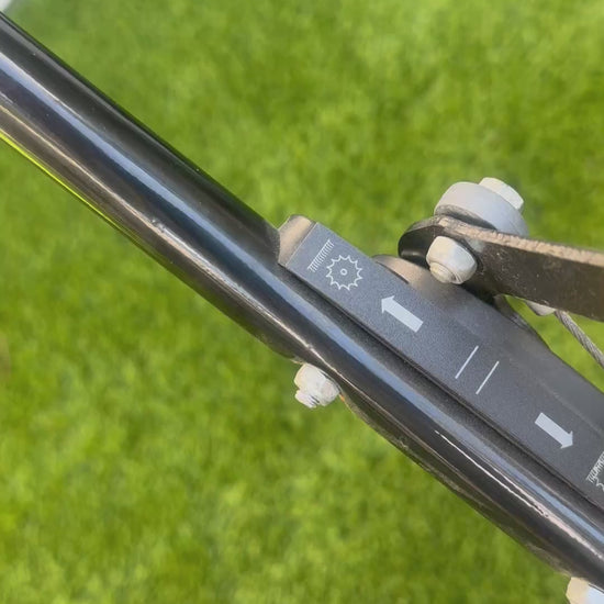 Engagement handle for 602W Artificial Lawn Sweeper